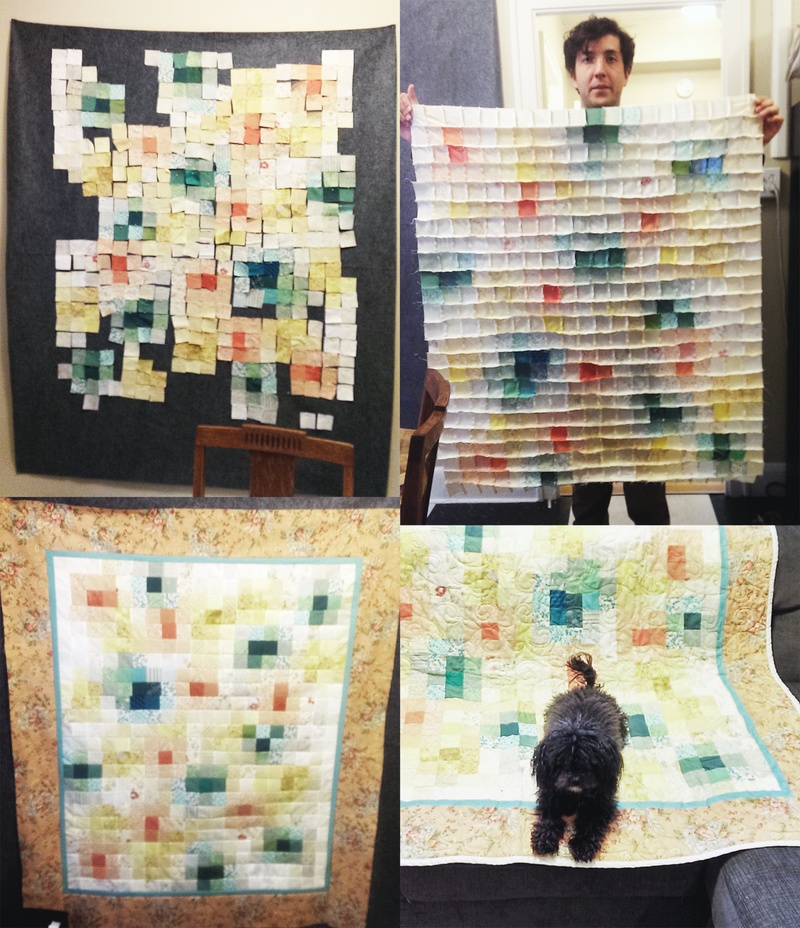 Watercolor quilt