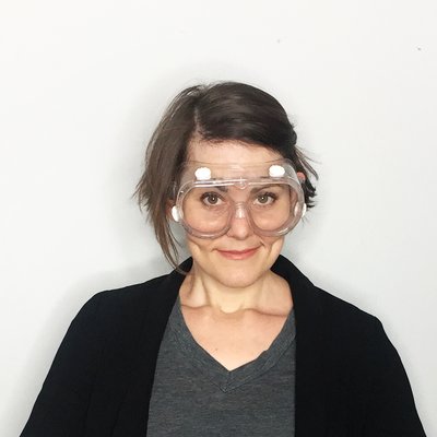 Nina Pavlich laptop goggles